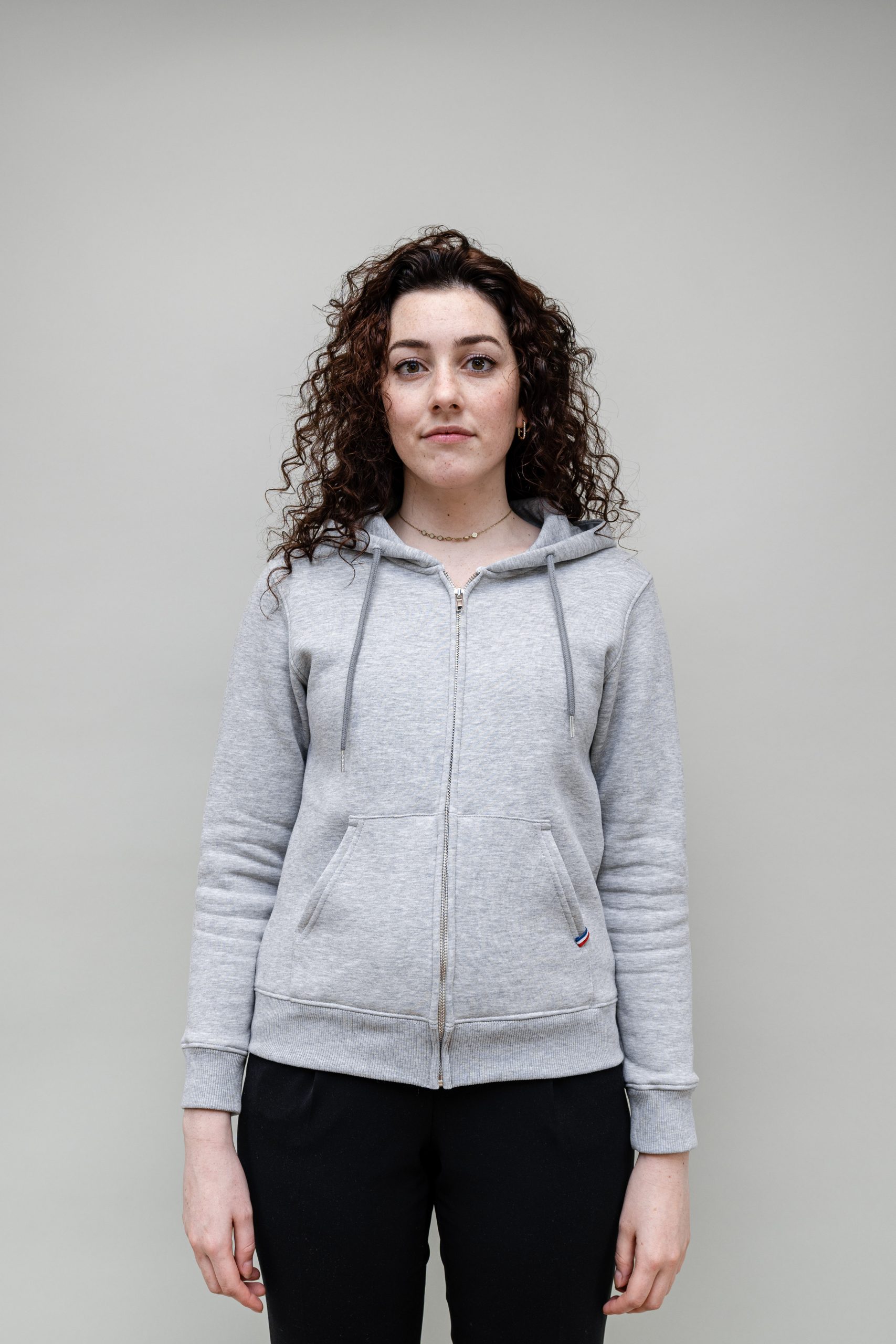 HOODIE FEMME MOLLETONNÉ ZIPÉ Fabrication France – Image 14