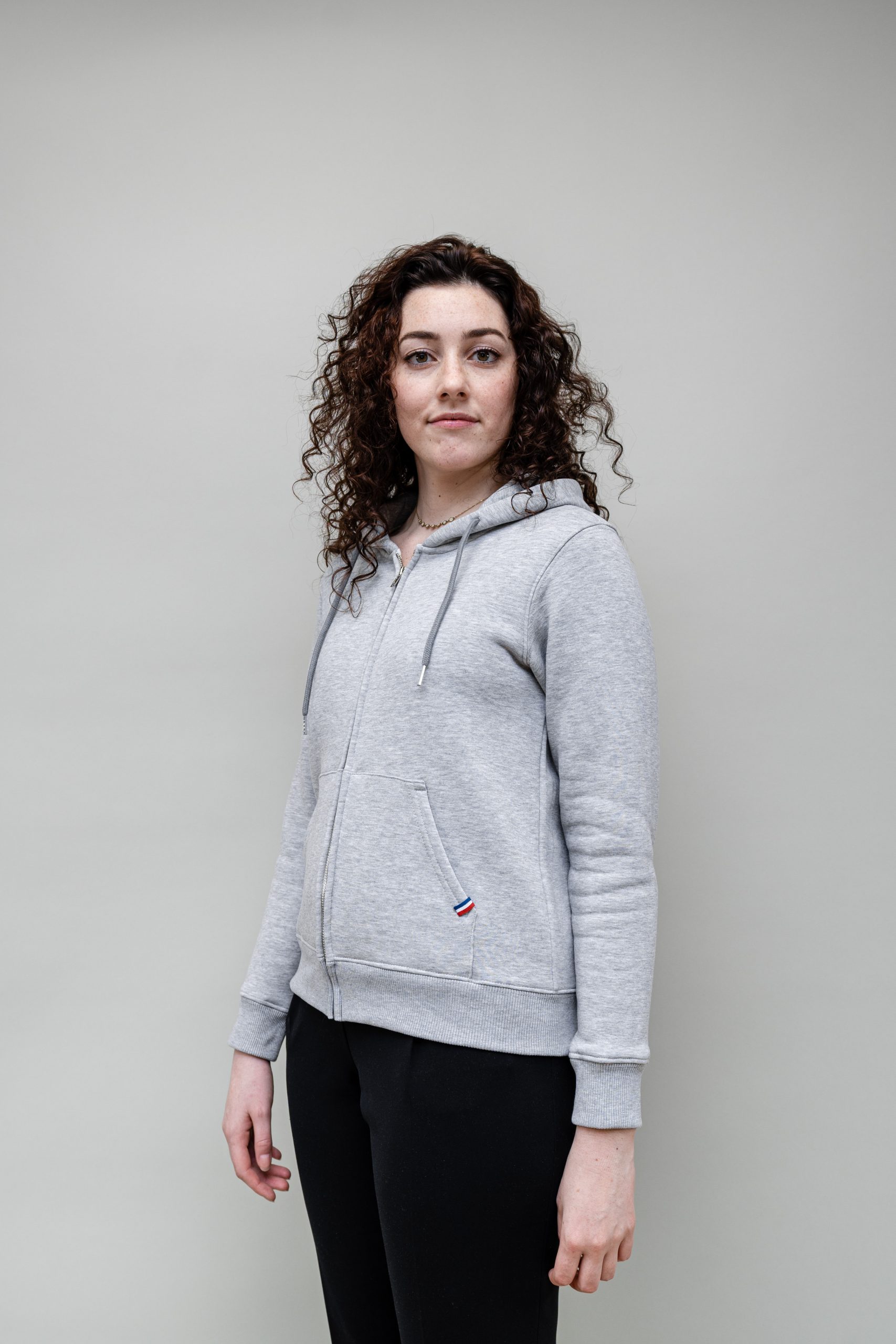 HOODIE FEMME MOLLETONNÉ ZIPÉ Fabrication France – Image 17